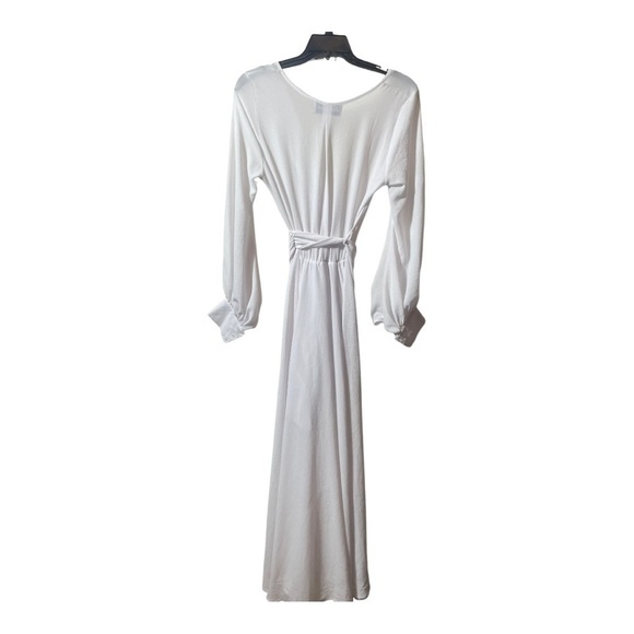 meghan LA Lilypad Wrap Maxi Dress white - Picture 4 of 13